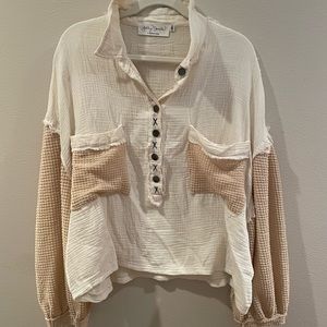 Ashley Donielle by Apricot Lane Button Top